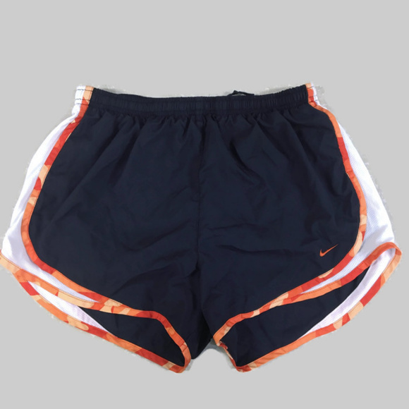 orange nike running shorts
